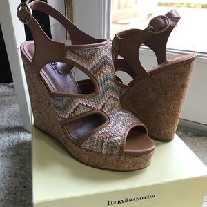 Lucky Brand Riedel Wedge Sandal, New